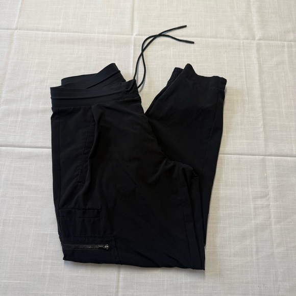 Athleta Black Venture Pant Joggers Pockets Athletic Running Outdoors Yoga Size 6 - Picture 10 of 10